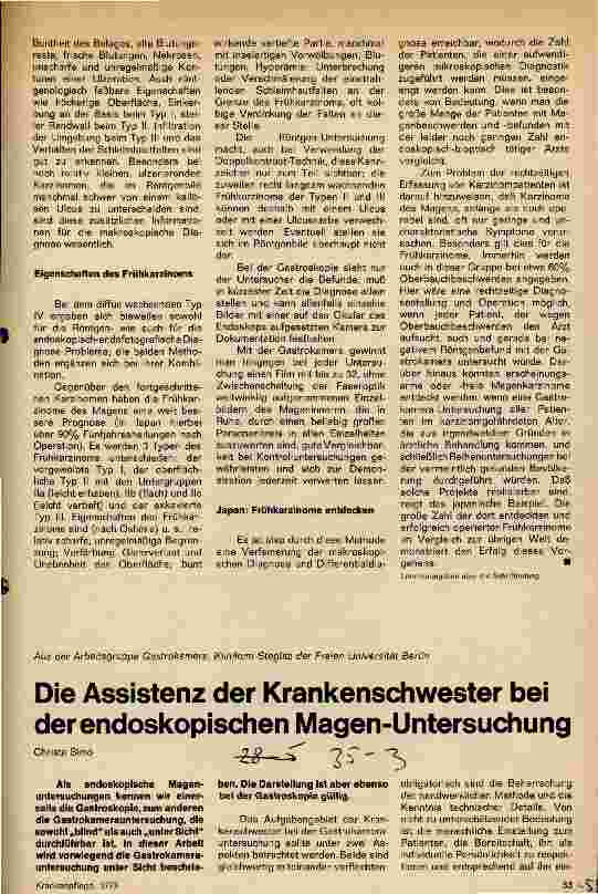 Vorschauseite 2: Die Gastrokamera in der Karzinomdiagnostik