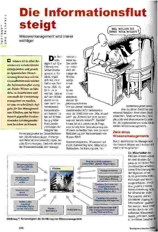 Vorschauseite 1: Die Informationsflut steigt Wissensmanagement wird immer wichtiger