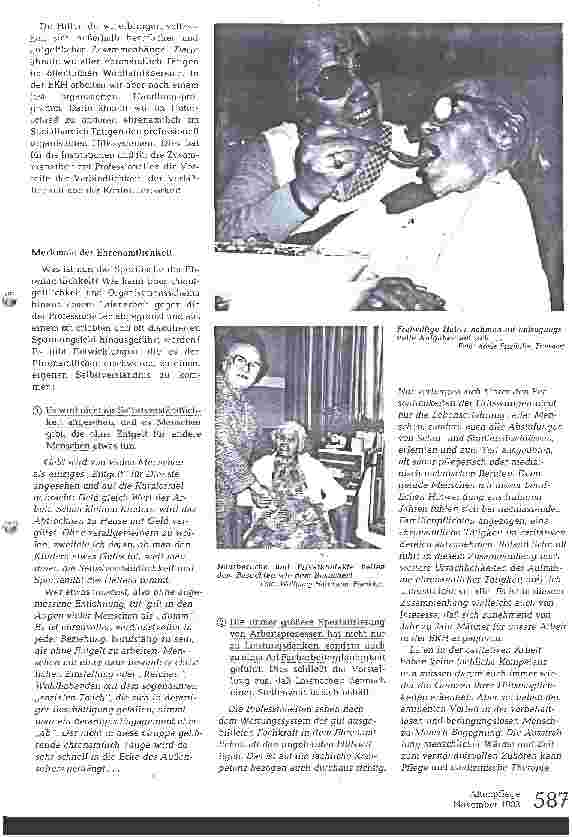 Vorschauseite 2: Ehrenamtliche Helfer in Institution