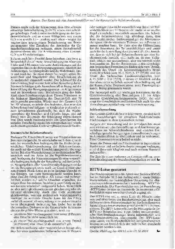 Vorschauseite 2: Das Kreuz mit den Ausnahmefällen und die Krasneysche Relationstheorie im Behindertenund sozialen Entschädigungsrecht