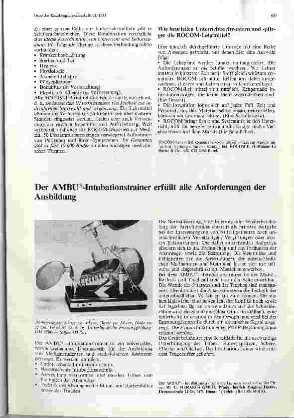 Vorschauseite 2: ROCOM - Lehrmittel zur erfolgreichen Ausbildung an Krankenpflegeschulen