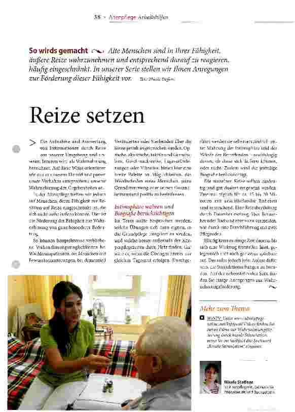 Vorschauseite 1: Reize setzen