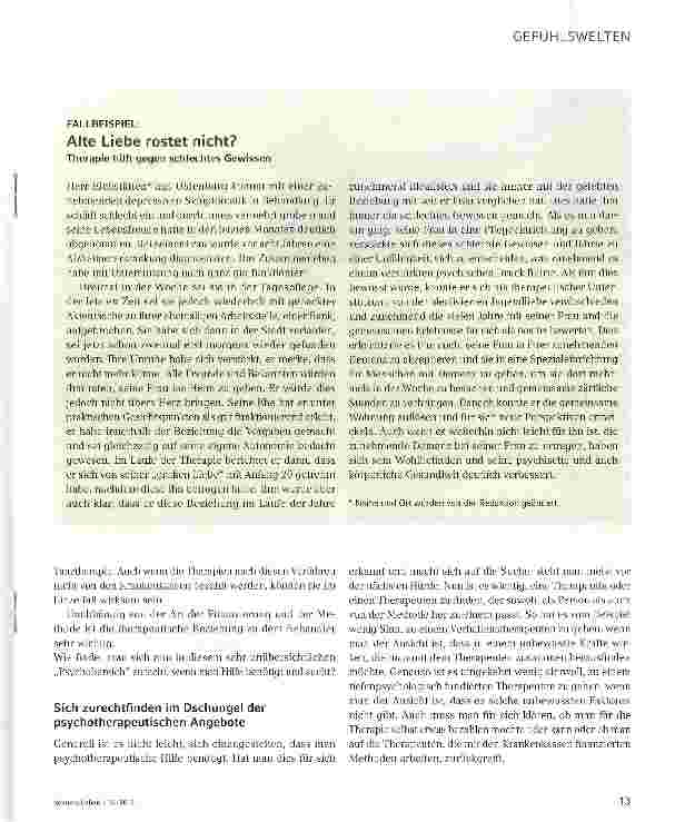 Vorschauseite 2: Keine Angst vor Psychotherapie