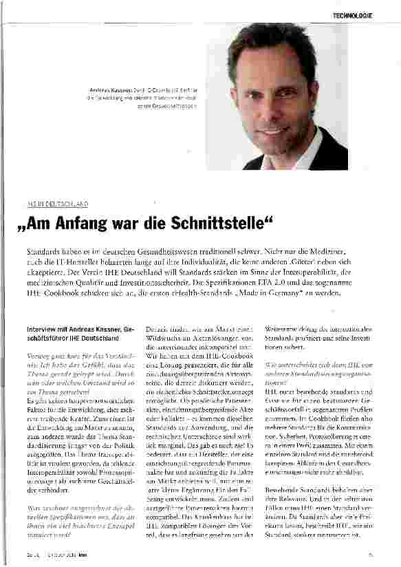 Vorschauseite 1: „Am Anfang war die Schnittstelle