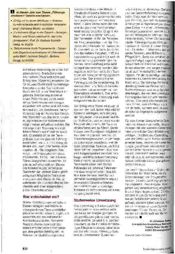 Vorschauseite 3: Führen in Teamstrukturen Die alten Hierarchien haben keine Zukunft