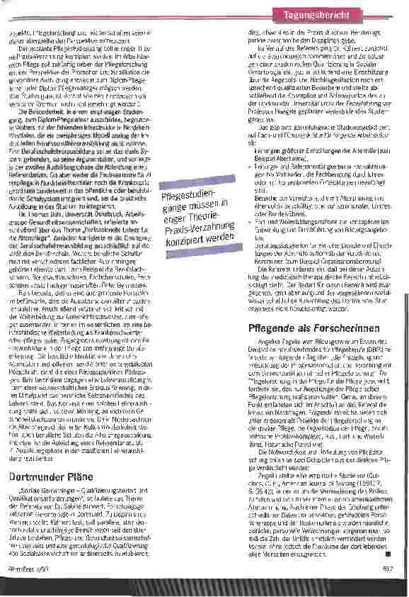 Vorschauseite 2: Karrierewege im Brennpunkt Arbeitskreis Ausbildungsstätten für Altenpflege wählte neue Vorsitzende