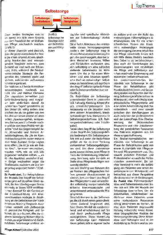 Vorschauseite 4: Die neuen Kranken und die Pflege