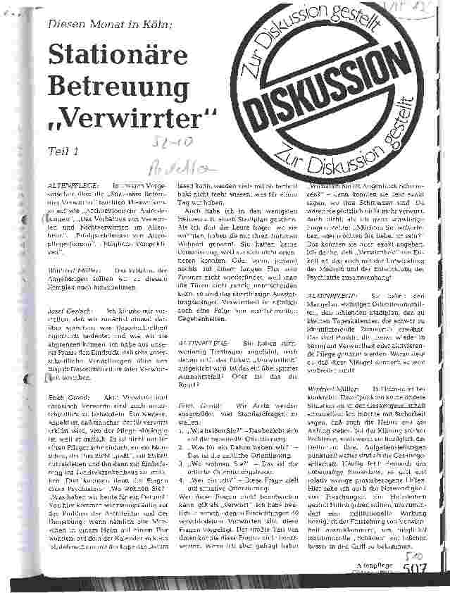 Vorschauseite 1: Stationäre Betreuung Verwirrter