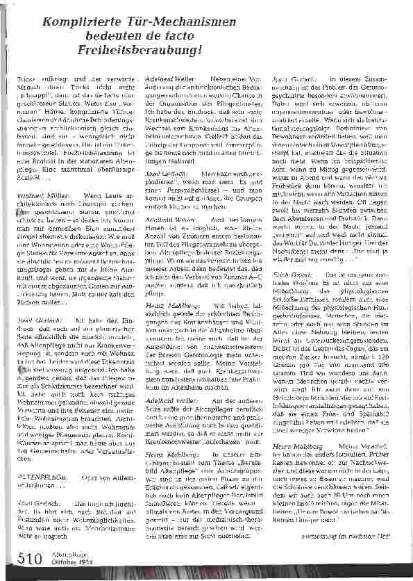 Vorschauseite 4: Stationäre Betreuung Verwirrter