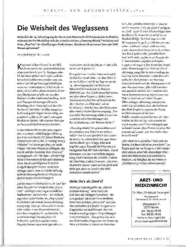 Vorschauseite 1: Die Weisheit des Weglassens