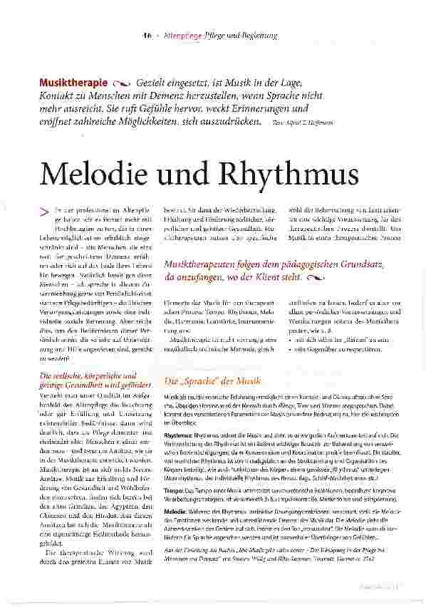 Vorschauseite 1: Melodie und Rhythmus
