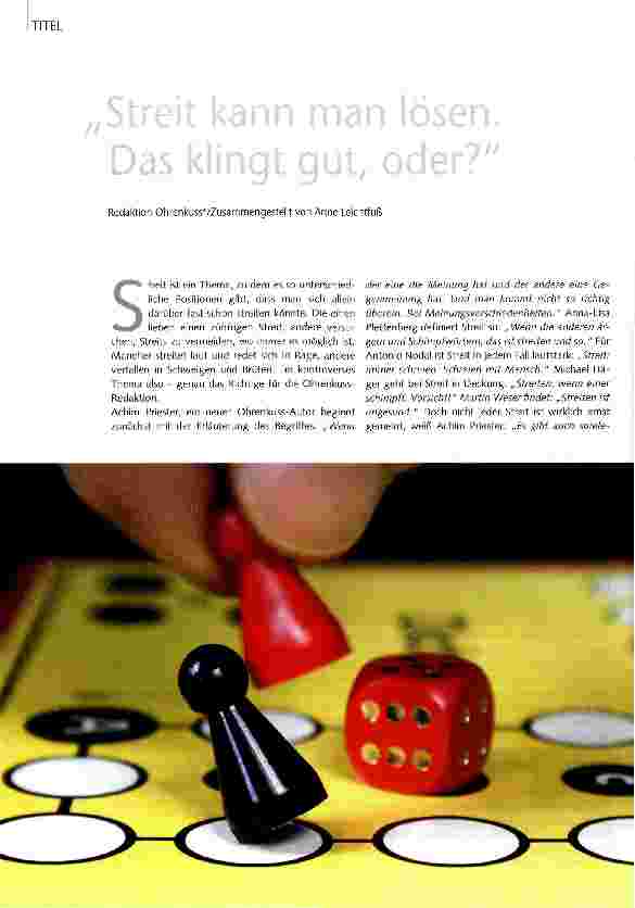 Vorschauseite 1: Streit kann man lösen, das klingt gut oder?