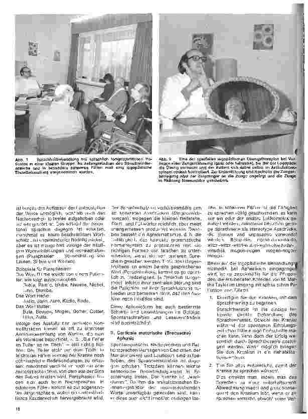 Vorschauseite 2: Rehabilitation 13.Folge: Die Behandlung der Aphasie durch Logopädie