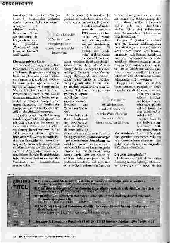 Vorschauseite 2: Historisch gewachsene Probleme