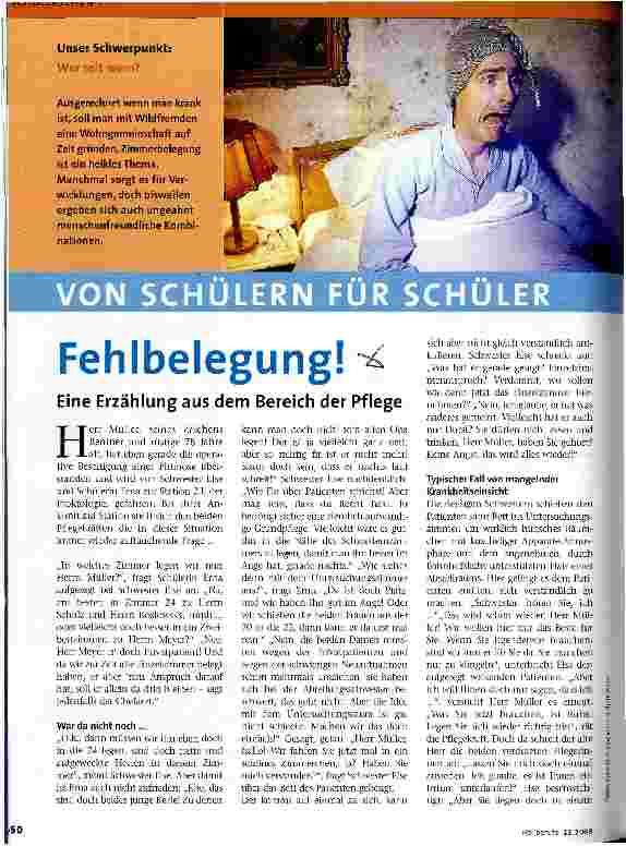 Vorschauseite 1: Fehlbelegung!