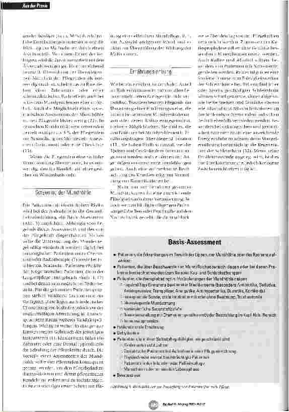 Vorschauseite 5: Orale Prävention bei Patienten mit eingeschränkter Mundhygiene
