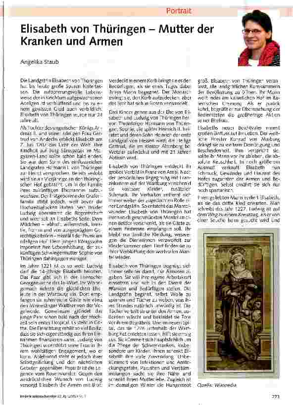Vorschauseite 1: Elisabeth von Thüringen - Mutter der Kranken und Armen