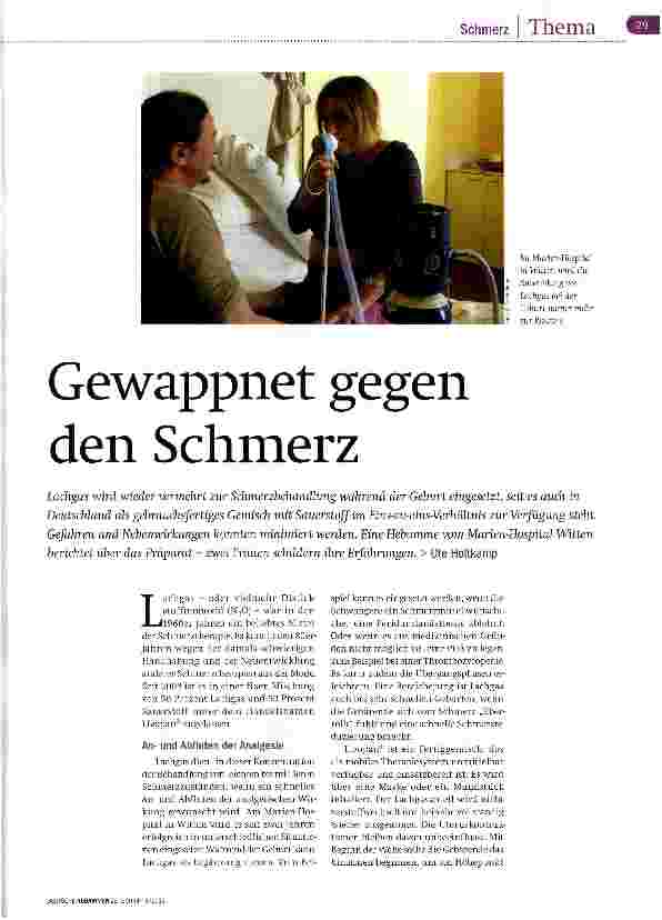 Vorschauseite 1: Gewappnet gegen den Schmerz