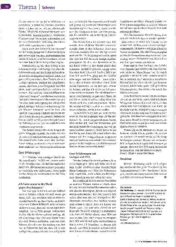 Vorschauseite 2: Gewappnet gegen den Schmerz