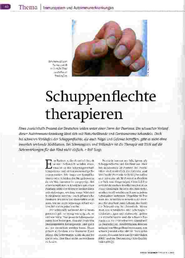 Vorschauseite 1: Schuppenflechte therapieren