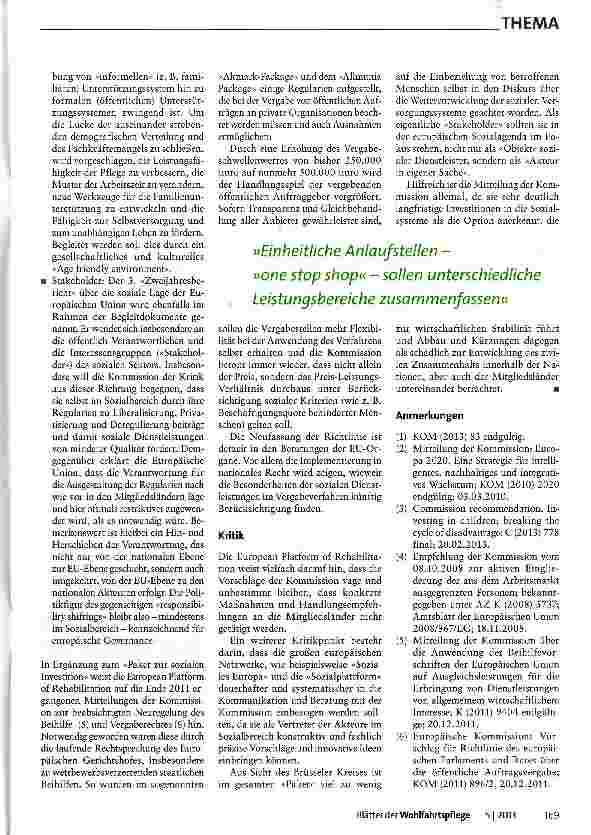Vorschauseite 3: Auf dem Weg zu einer europäischen Sozialpolitik