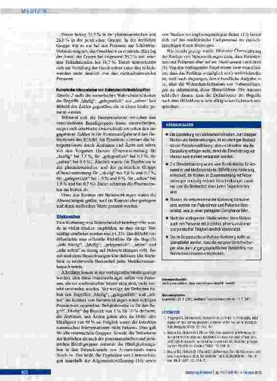 Vorschauseite 4: Verständnis von Nebenwirkungsrisiken im Beipackzettel