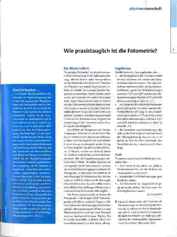 Vorschauseite 2: Die Fotoanalystin