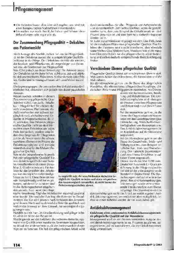Vorschauseite 2: Ein Antidekubitusmanagement lindert den Druck