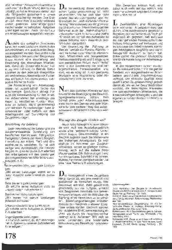 Vorschauseite 2: Arbeitszeugnisse: ihre Formulierung - ihre Aussagekraft