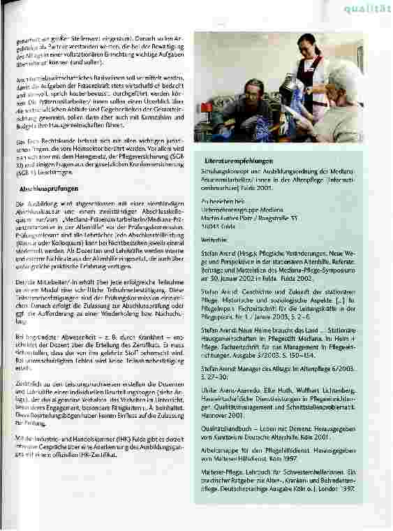 Vorschauseite 3: Ein neues, wichtiges Berufsbild in der stationären Altenhilfe: Die Präsenzmitarbeiter/-innen
