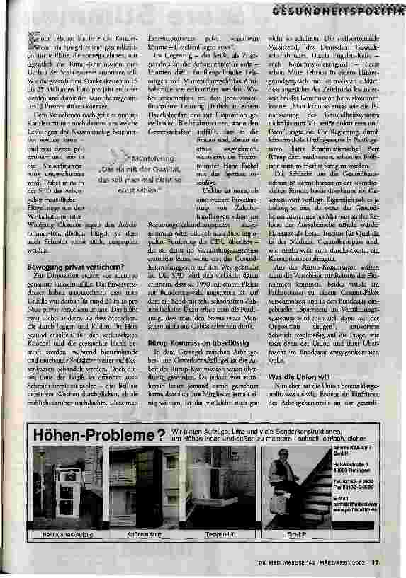 Vorschauseite 2: Nicht so ernst sehen?