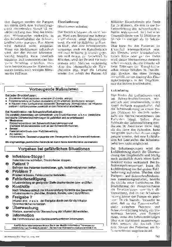 Vorschauseite 3: Hinweise zur Anwendung von Parallelinfusionen BMG Kommentar Mosel