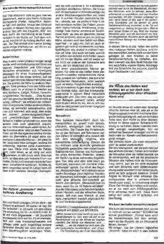 Vorschauseite 2: Wie kann der Helfer menschlich helfen?