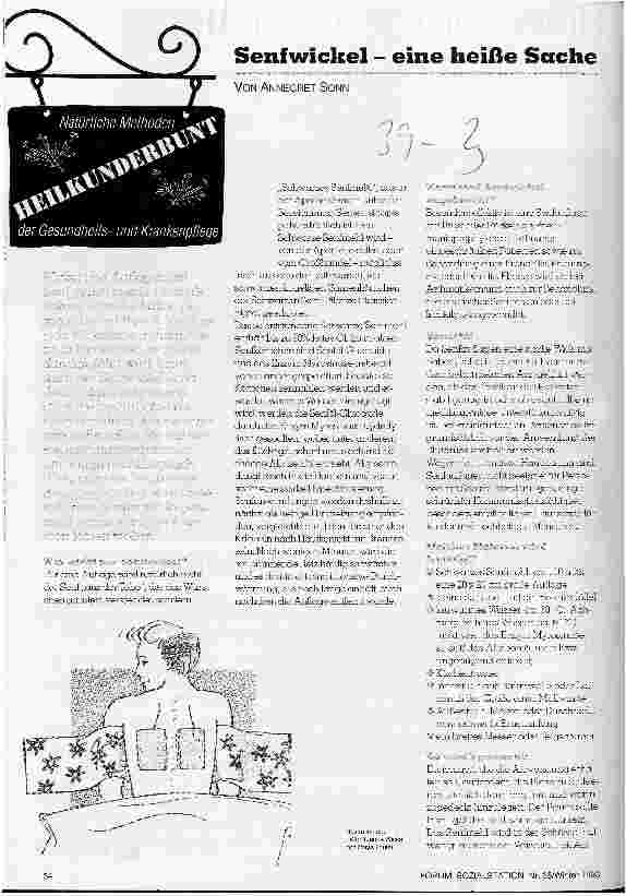 Vorschauseite 1: Senfwickel - eine heiße Sache Lindenblütenrezepte Heilkunderbunt