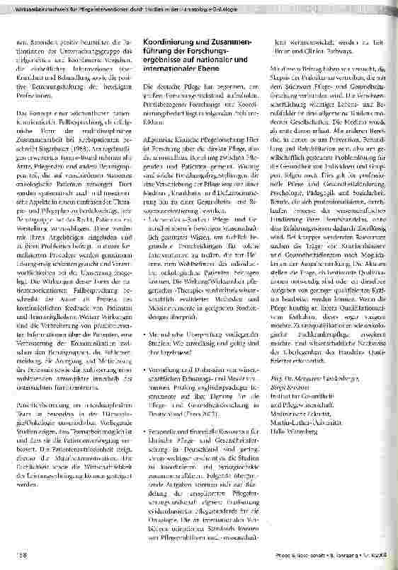Vorschauseite 4: Wirksamkeitsnachweis für Pflegeinterventionen durch Studien in der Hämatologie-Onkologie