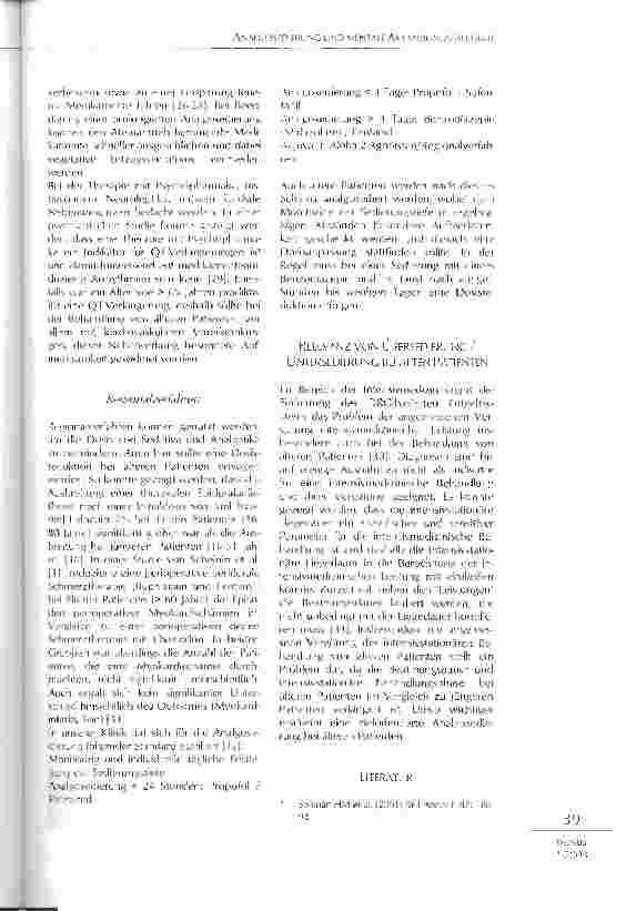 Vorschauseite 4: Analgosedierung und mentale Aktivierungsfähigkeit