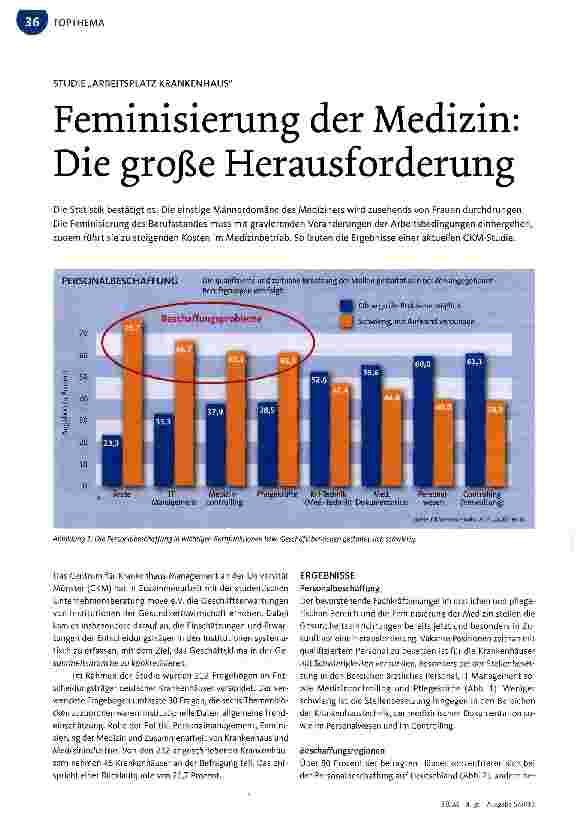 Vorschauseite 1: Feminisierung der Medizin: Die große Herausforderung