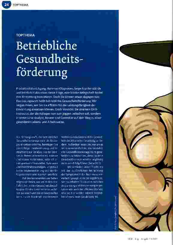 Vorschauseite 1: Betriebliche Gesundheitsförderung Wege aus der Burn-out-Falle