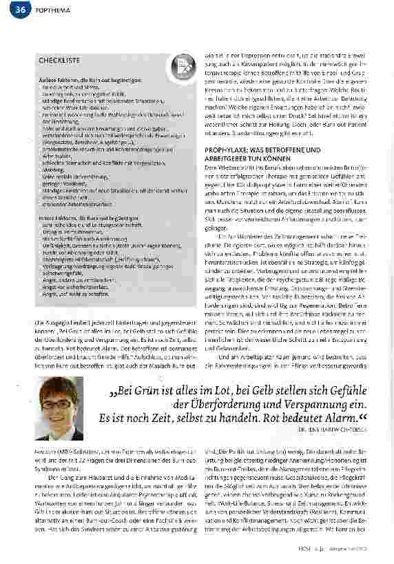 Vorschauseite 5: Betriebliche Gesundheitsförderung Wege aus der Burn-out-Falle