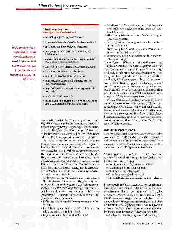 Vorschauseite 3: Qualitätssicherung in der Hygiene - alle Prozesse im Visier