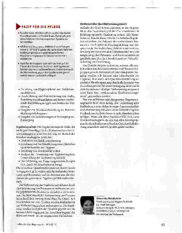Vorschauseite 4: Qualitätssicherung in der Hygiene - alle Prozesse im Visier