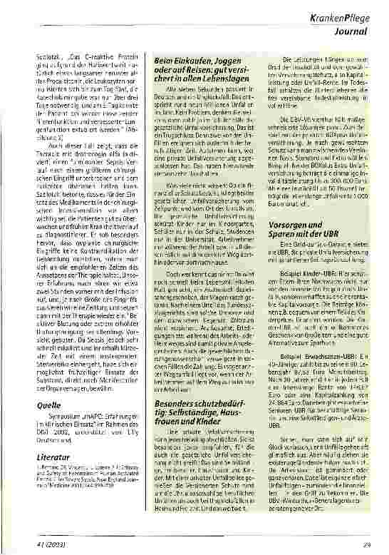 Vorschauseite 3: Erste klinische Erfahrungen mit neuem Sepsis-Medikament drotrecogin alfa (aktiviert)