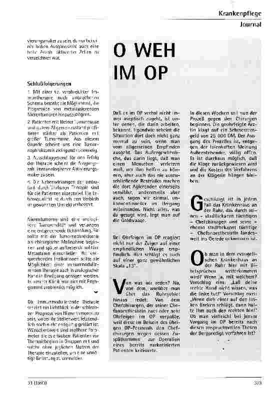 Vorschauseite 4: Immunologische Tumortherapie Die Immuntherapie des Nierenzellkarzinoms aus urologischer Sicht