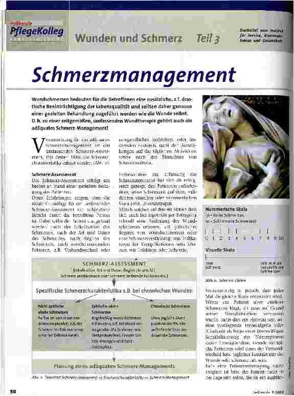 Vorschauseite 1: Schmerzmanagement Wunden und Schmerz, Teil 3