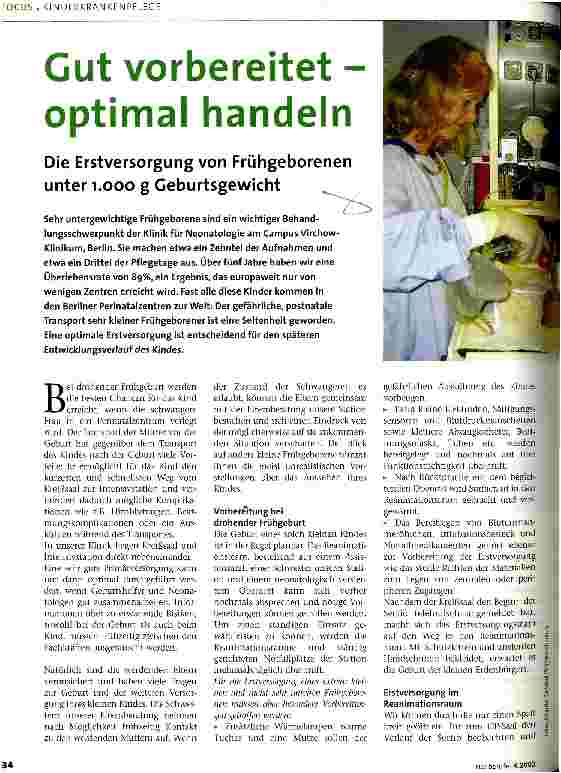 Vorschauseite 1: Gut vorbereitet - optimal handeln