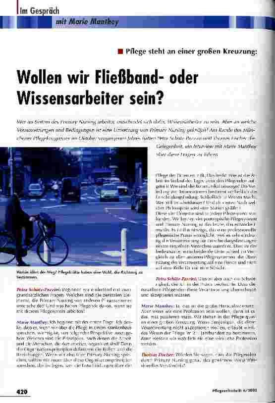 Vorschauseite 1: Wollen wir Fließbandoder Wissensarbeiter sein?