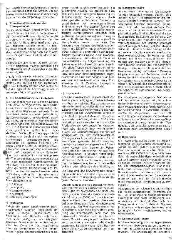Vorschauseite 4: Immunologie und Klinik der Nierentransplantation 6.Folge: Die postoperative Behandlung und postoperative Komplikationen