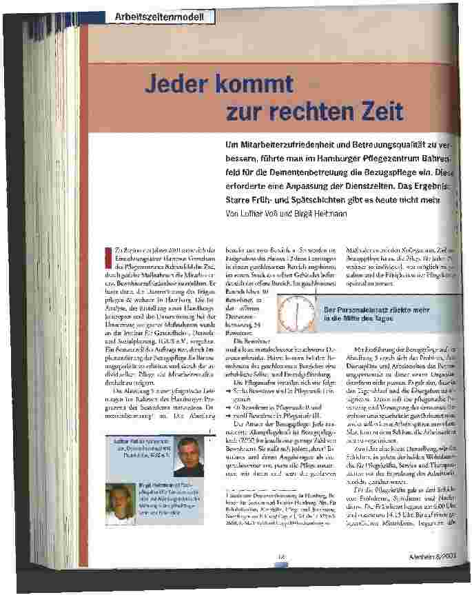 Vorschauseite 1: Jeder kommt zur rechten Zeit