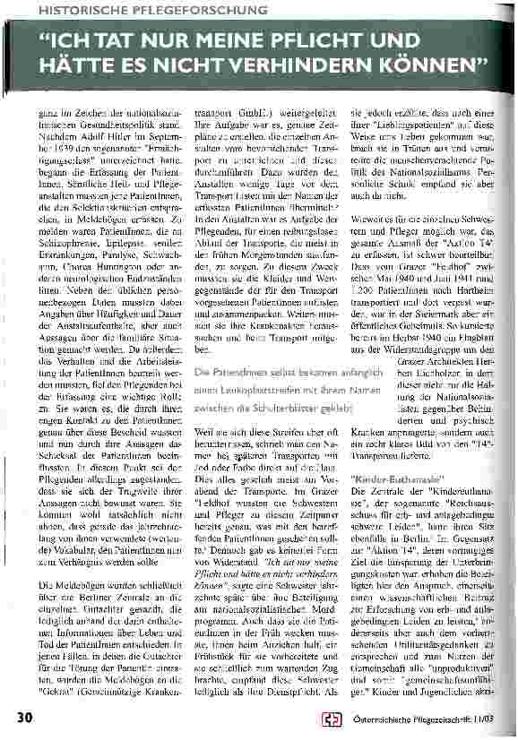 Vorschauseite 2: NS-Euthanasie in der Steiermark
