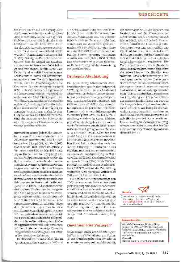 Vorschauseite 3: Gastarbeiterinnen gegen den Pflegenotstand